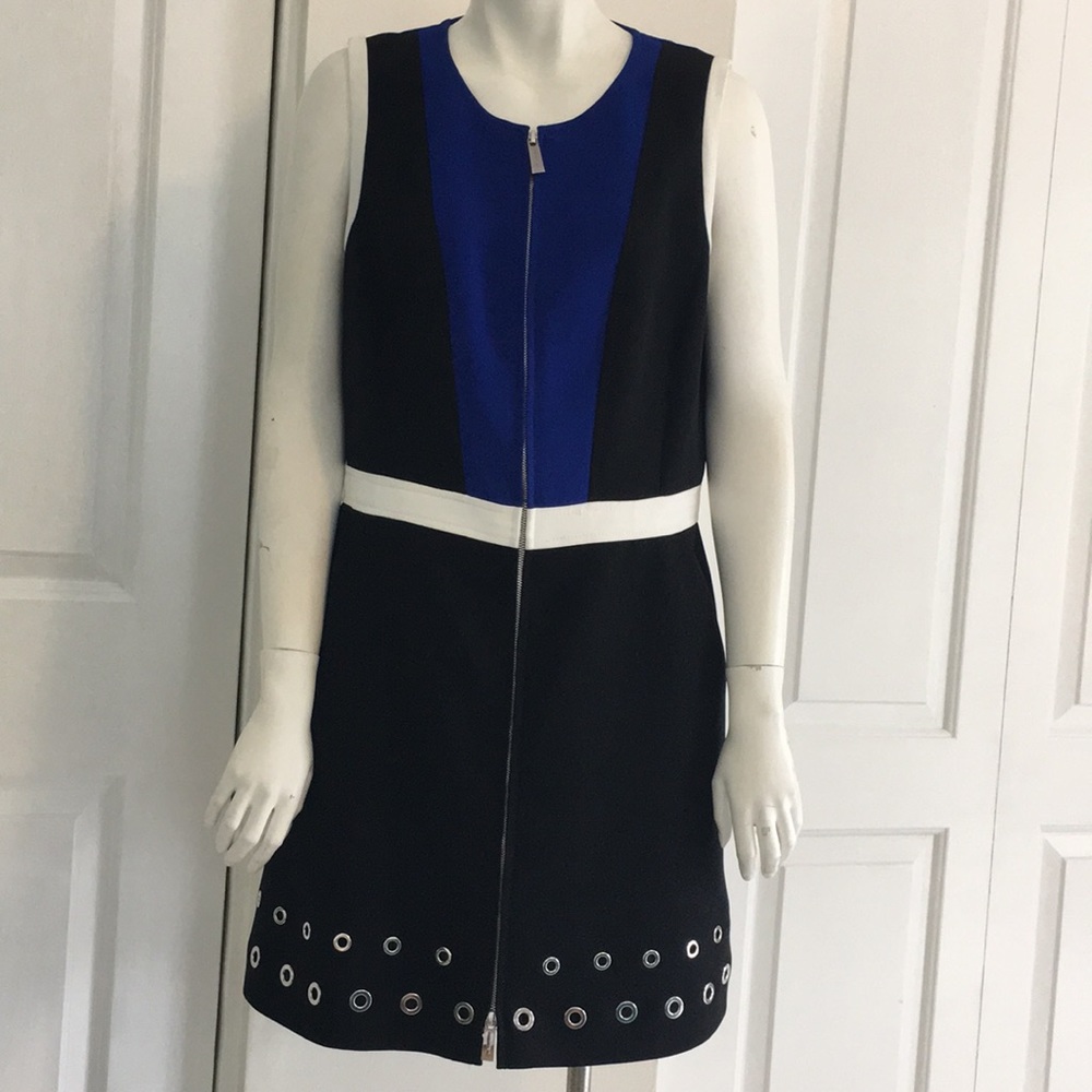 Barbara Bui color block dress groomer trim dress